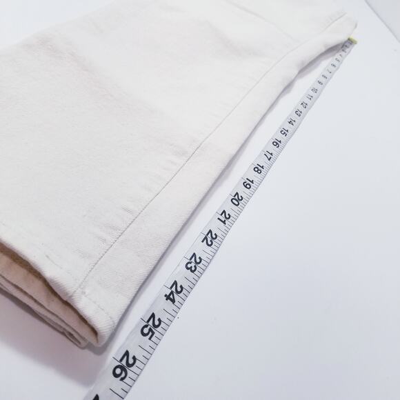 Madewell The Perfect Vintage Jeans High Rise Cream Denim 5-Pockets Cotton Blend - Picture 7 of 12